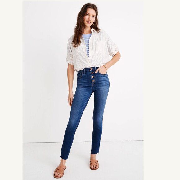 Madewell Denim - Madewell 10" High Rise Skinny Crop Jeans Size 29